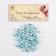 Beads for creativity plastic "Blue gradient" set 20 g, D = 0.8 cm, Mix of holes/without
