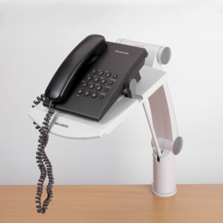 Brauberg stand for the phone, platform size 200x240 mm, gray, 510192-9