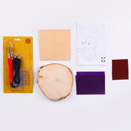 Set for burning on saws "Gift for Hedgehog"-1