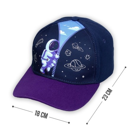 Children's cap "Space", rr. 52-54 cm-1