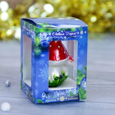 Christmas tree decoration "Mushrooms" 6 cm-3