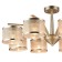Bonbon chandelier, 8x40W E14, color gold