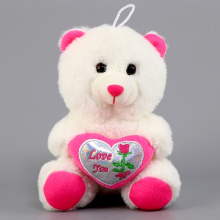 Soft toy "Trunk with heart", the color is red-6