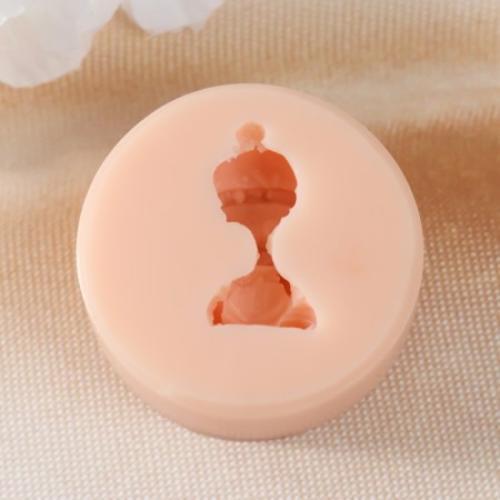 Mold Silicon "Baby in a hat" 3x1.7x1.4 cm-1