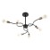 Ripley chandelier 6he27 40W black and gold 55x55x40 cm