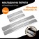 Automax thresholds for Mitsubishi Outlander 2005-2012, stainless steel. steel, with the inscription, 4 pcs
