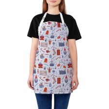 Apron of a kitchen with a photographic appliance 