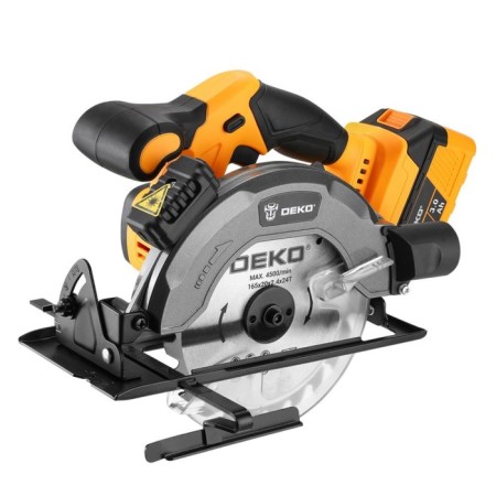 Dawed circular battery DEKO DKCS20, 20 V, 165x20 mm, 2x3 Ah, laser, drank 55 mm-3