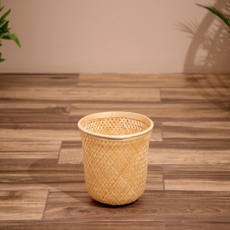 Wicker basket, from bamboo 22x22x25 cm-1