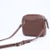 Richet Cross-Boda Bag on a zipper, external pocket, brown color