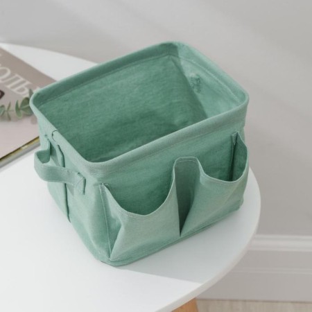 Storage basket "Tai", 2 pockets, 20 × 16 × 14 cm, green color-2