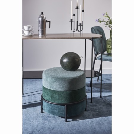 Norunn Puff, 480 × 480 × 450 mm, Shenill, green color