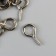 Screw-eye screw for fastening paintings, silver photographs (set 100 pcs) 1.8x0.9 cm