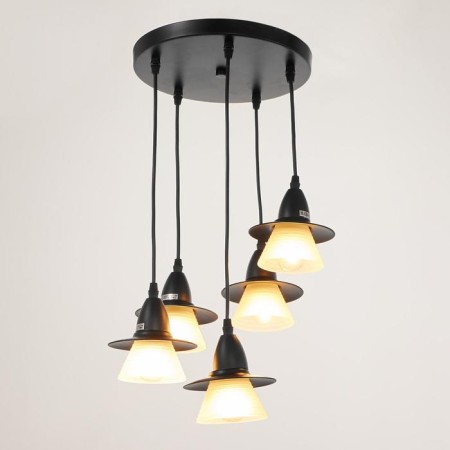 Economic light lamp 36081/5 5x40W E27, black 32x32x90 cm