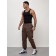 Cargo jeans men, size 52, brown color