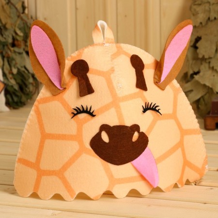 Bath cap with children's applique "Giraffe"