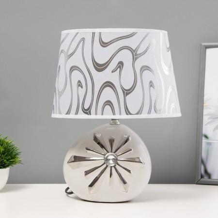 Highway lamp "Zara" E14 40W white silver 25.5x18x35cm