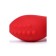 Prostate vibro -stimulator, silicone, red color, 12.5 cm