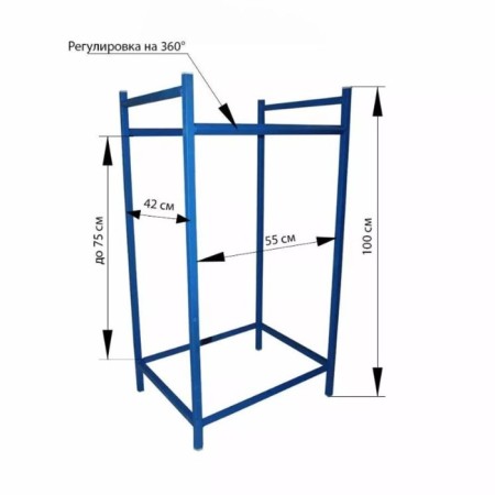 Shelving Dadas 55 x 100 cm, for 4 wheels to R19-1