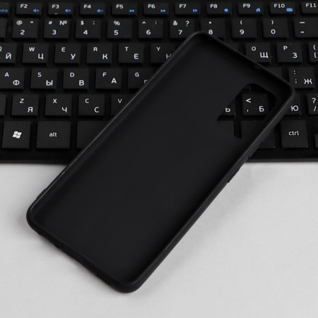 Case for Samsung Galaxy A32, silicone, matte, black-2