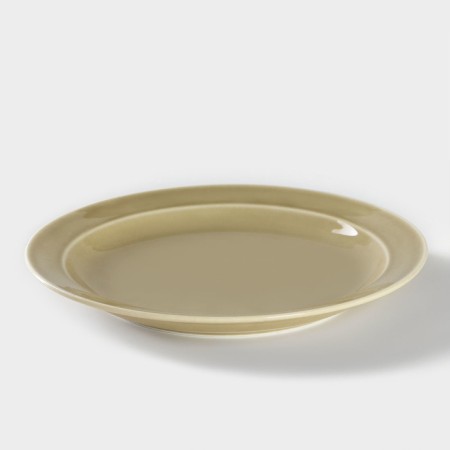 Small “watercolor” plate, d = 24 cm, pistachio color-1