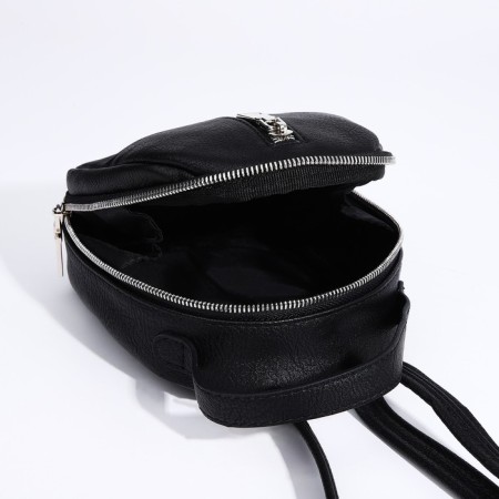 Bag Cross-Bodi Medvedkovo with a zipper, black color-7