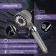 Shower watering can Zein Z3550, D = 80 mm, 3 modes, with massage cloves, button "Stop", graphite