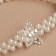 Picking for curtains "Star", pearls on elastic band, d = 4 cm, 2 × 43 cm, white color