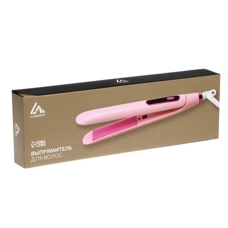 Hair rectifier Luazon LW-37, 45 W, ceramic coating, up to 230 ° C, pink-5