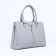 Lightning tout bag, outer pocket, long belt, gray color