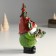 Suvenir Polystone "Santa Claus in a cap with berries, with cones on a sheet" 9x9x18.8 cm