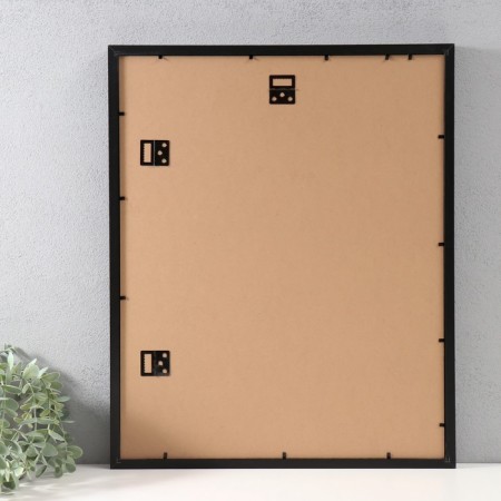 MDF photo frame "Valerie" 40x50 cm with a paspartm 30x40 cm, black (plastic screen)-3