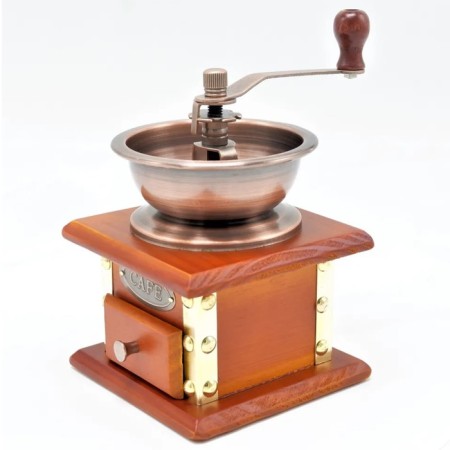 Manual coffee grinder, size 12.5x12.5x18.5 cm, brown color-3