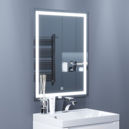 Mirror Uperwood Tanos, 60x80 cm, LED backlight, sensory switch, anti -recovery-1