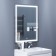 Mirror Uperwood Tanos, 60x80 cm, LED backlight, sensory switch, anti -recovery