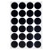 Stickers Waterproof "Circle", set of sheets 5 pcs., Cretaceous marker, diameter 1 stickers - 38 mm
