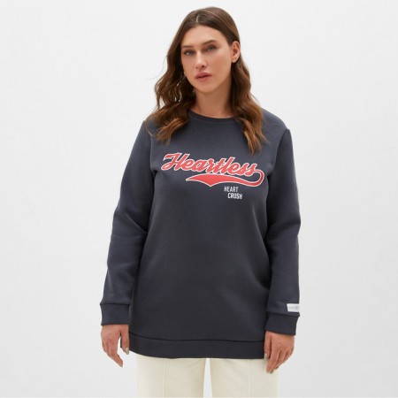 A sweaty female sweatshirt with the basis of Mist Cozy Style, graphite, size 60