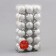 Set of balls plastic D-4 cm, 36 pcs "Disport" silver