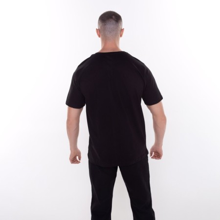 T -shirt male "Dragon", black color/Red print, size 60-4
