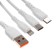 Cable D05E, 3 V 1, Type-C-Microusb-Lightning, 1 m, charging+data transfer, white