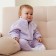 Children's costume (sweatshirt, trousers) minku lilac color, height 80-86