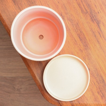 Flower pot "Nest" Platan Cream No. 3 1.9 L-2