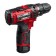 Drill-shurubover bison, battery, 2x1.3 ah, BZP, 0.8-10 mm, 0-350/0-1300 rpm