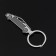 Cartage keychain, "sports car", metal, chrome