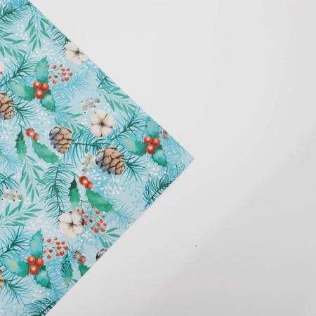 Glossy packaging paper "Winter", 70 x 100 cm, New Year-3
