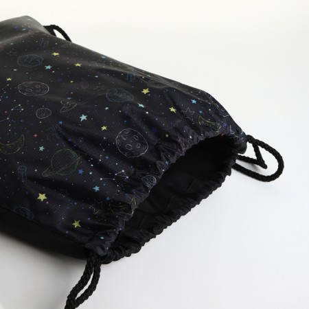 Bag for shoes on the lace, black color-2