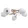 Ruxi chandelier 5he27 40W white-gold 56x56x28 cm Bayerlux
