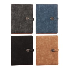 Organizer on the rings, A5 format, 90 sheets, line, with a knife, cover of the leather mix