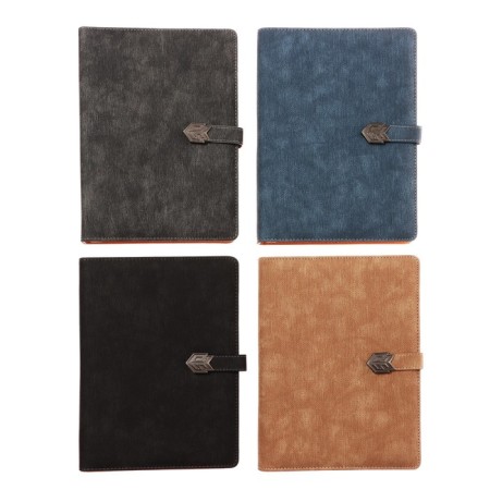 Organizer on the rings, A5 format, 90 sheets, line, with a knife, cover of the leather mix
