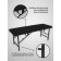 Cosmetological couch Basic + SV, size 180 × 60 × 68-84 cm, black color